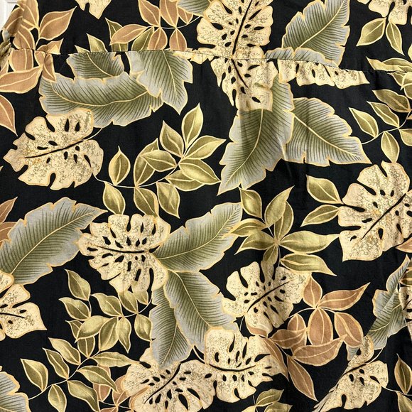 Tori Richard Silk Hawaiian Shirt Mens Large Button Up Short Sleeve Floral - Picture 3 of 4